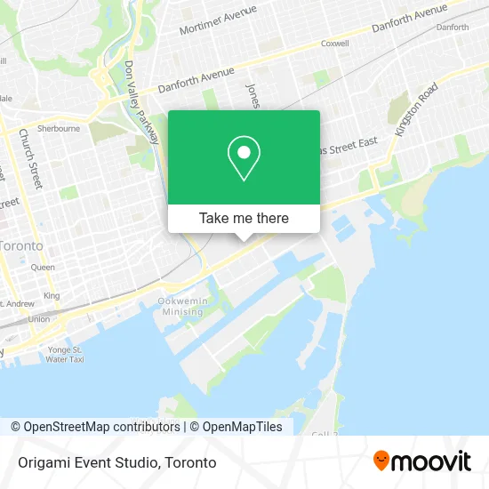 Origami Event Studio map