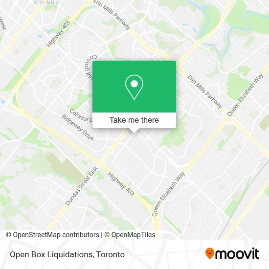 Open Box Liquidations map