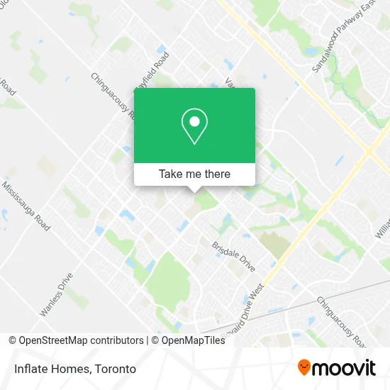 Inflate Homes map