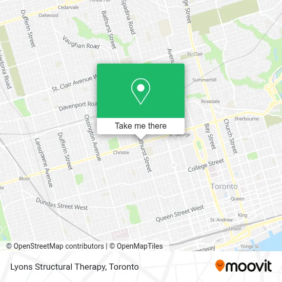 Lyons Structural Therapy map