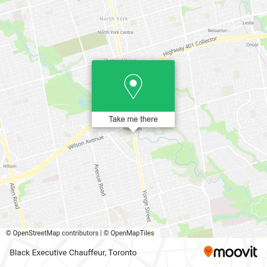 Black Executive Chauffeur map