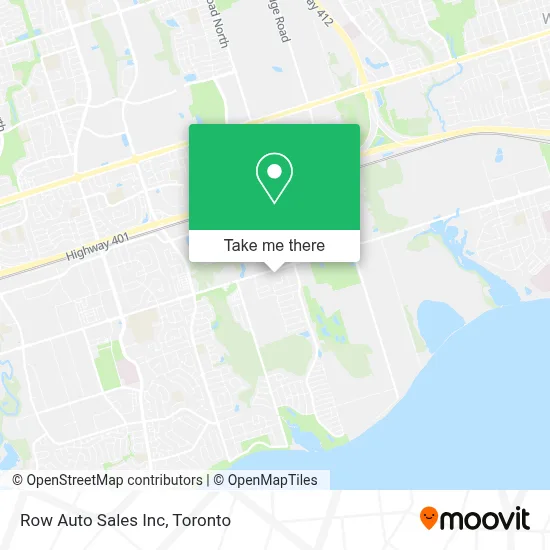 Row Auto Sales Inc map