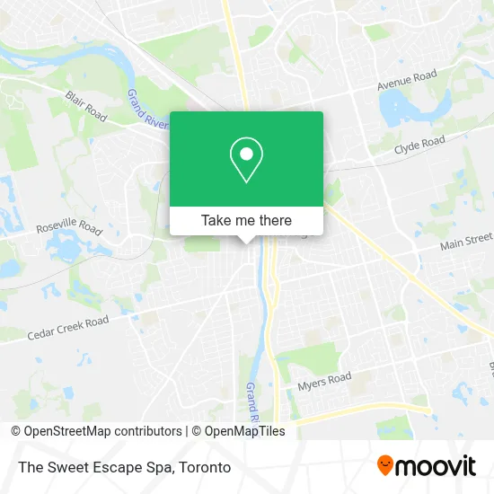The Sweet Escape Spa map
