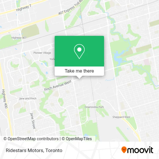 Ridestars Motors map