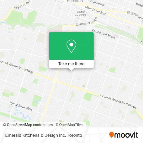 Emerald Kitchens & Design Inc map