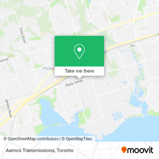Aamco Transmissions map