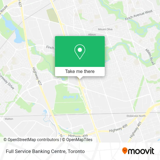 Full Service Banking Centre map
