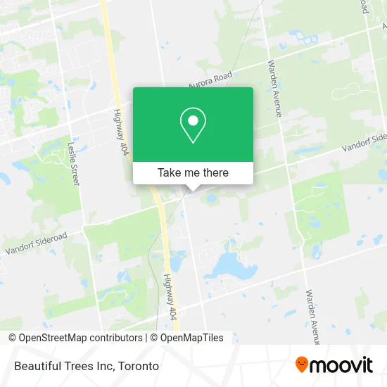 Beautiful Trees Inc map