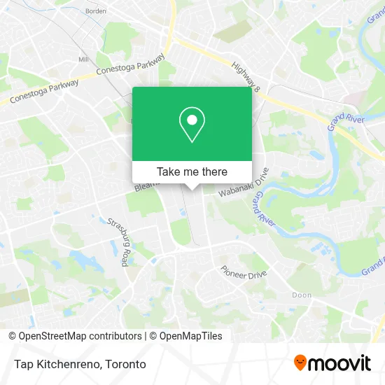 Tap Kitchenreno map