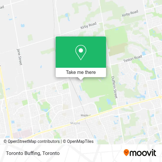Toronto Buffing map
