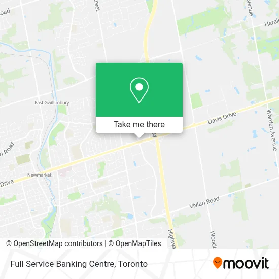 Full Service Banking Centre map