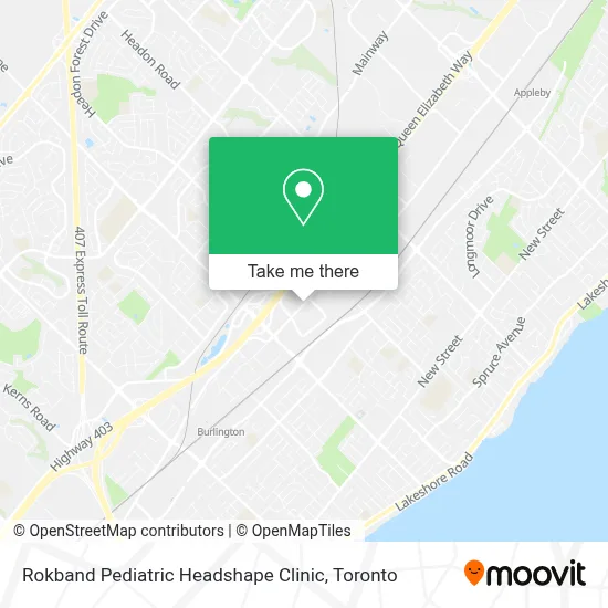 Rokband Pediatric Headshape Clinic map