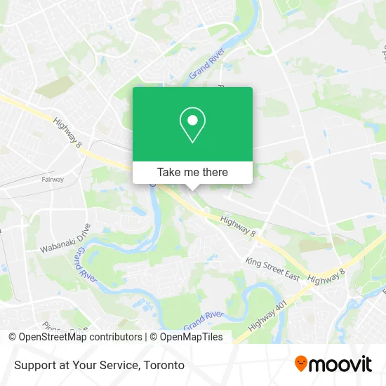 Support at Your Service map