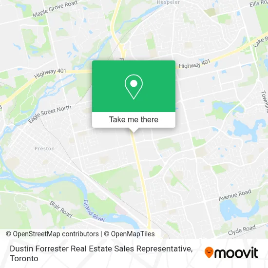 Dustin Forrester Real Estate Sales Representative map