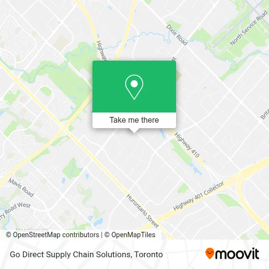 Go Direct Supply Chain Solutions map