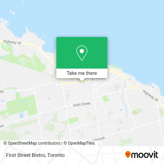 First Street Bistro map