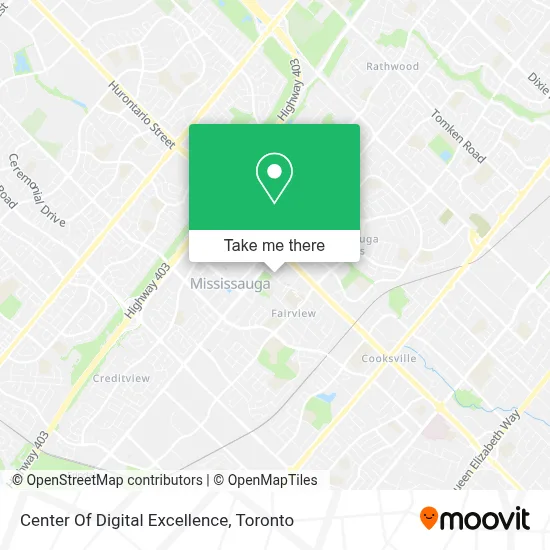 Center Of Digital Excellence map