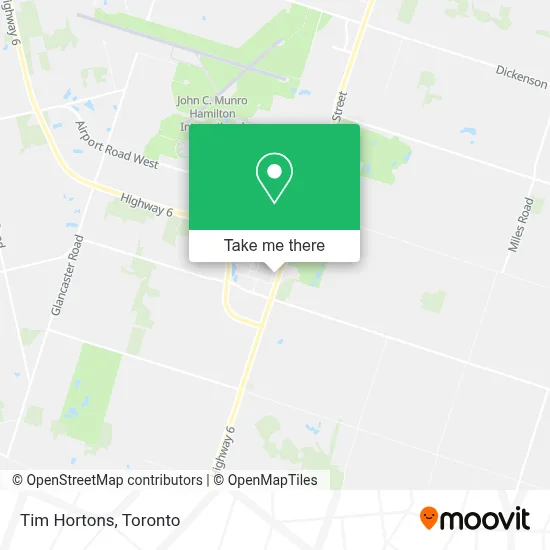 Tim Hortons map