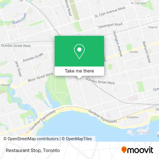 Restaurant Stop map