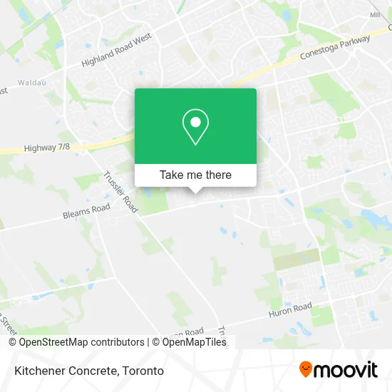 Kitchener Concrete map