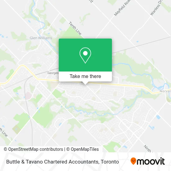 Buttle & Tavano Chartered Accountants map