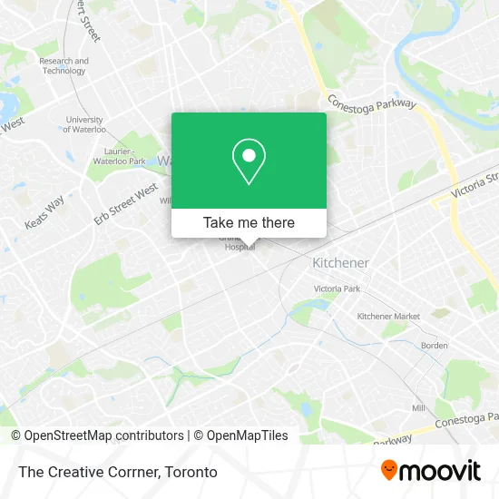 The Creative Corrner map