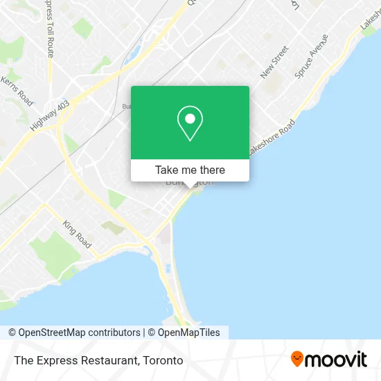 The Express Restaurant map