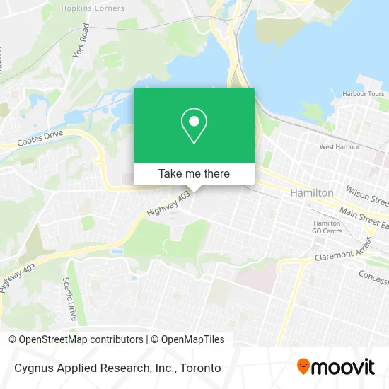 Cygnus Applied Research, Inc. map