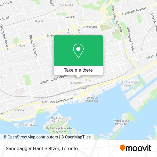 Sandbagger Hard Seltzer map
