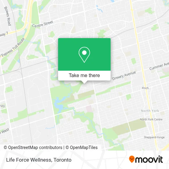 Life Force Wellness map