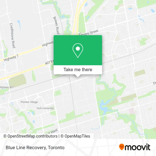 Blue Line Recovery map