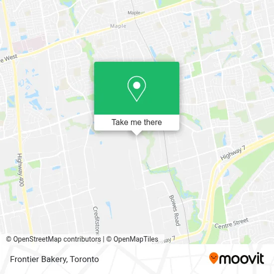 Frontier Bakery map