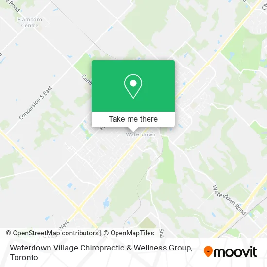 Waterdown Village Chiropractic & Wellness Group map