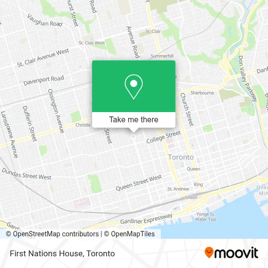 First Nations House map