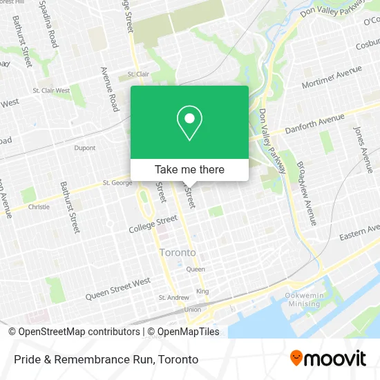 Pride & Remembrance Run map
