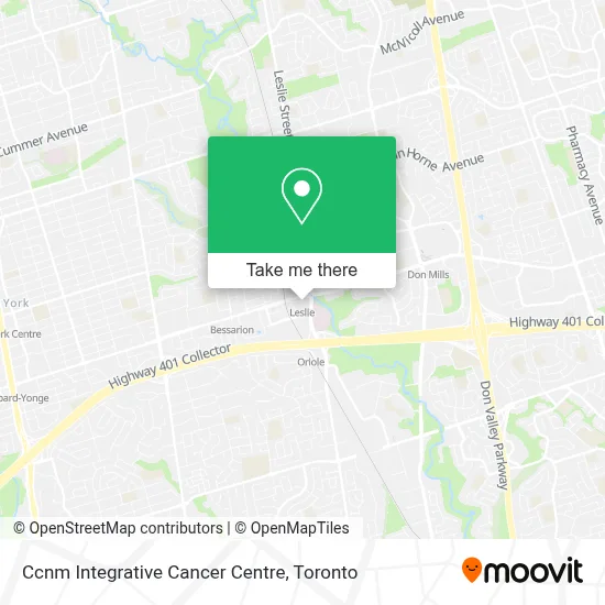 Ccnm Integrative Cancer Centre map