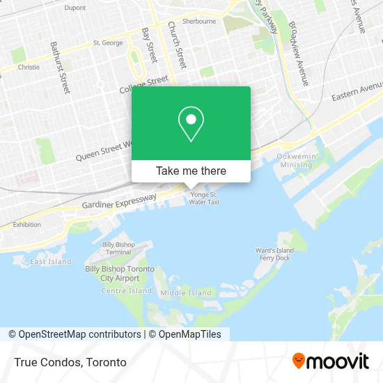 True Condos map