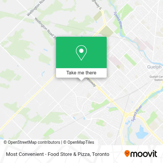 Most Convenient - Food Store & Pizza map