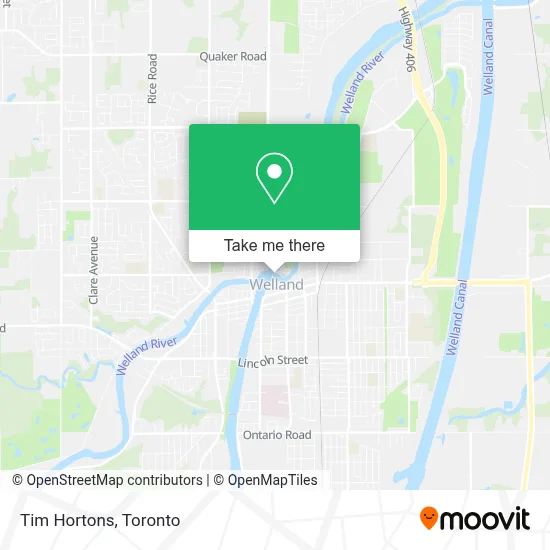 Tim Hortons map