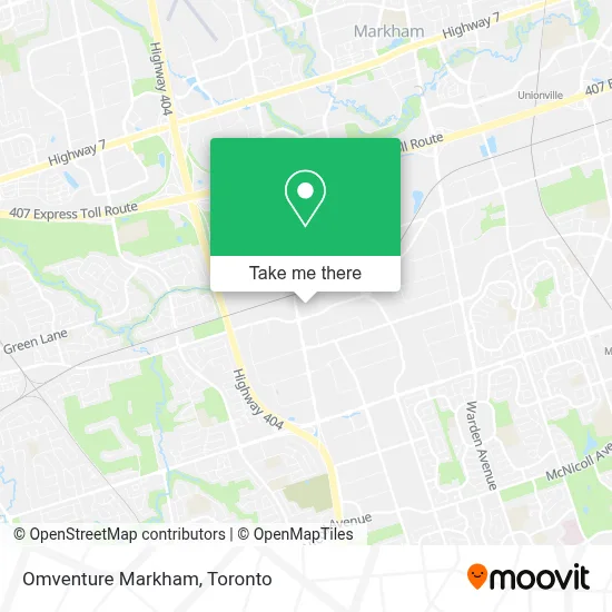 Omventure Markham map