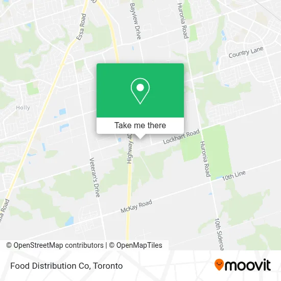 Food Distribution Co map