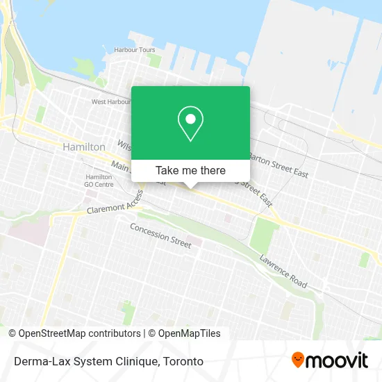 Derma-Lax System Clinique map