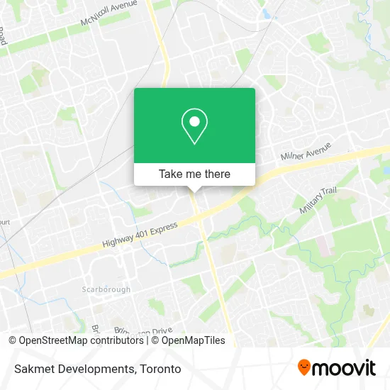 Sakmet Developments map