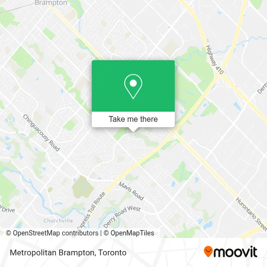 Metropolitan Brampton map