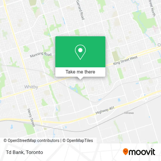 Td Bank map