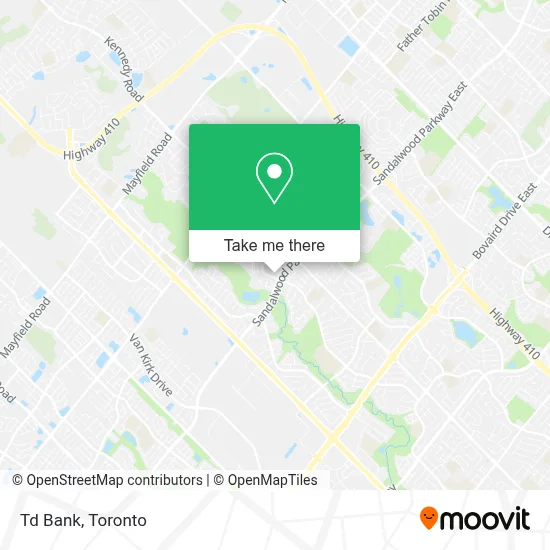 Td Bank map