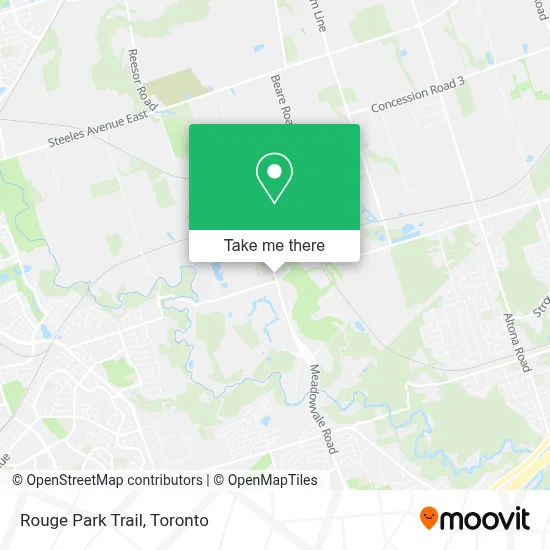 Rouge Park Trail map
