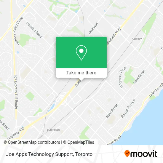 Joe Apps Technology Support map