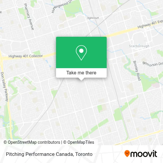 Pitching Performance Canada map