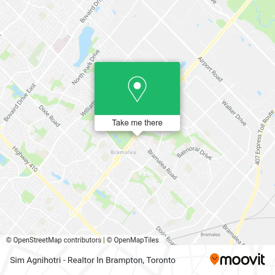 Sim Agnihotri - Realtor In Brampton map